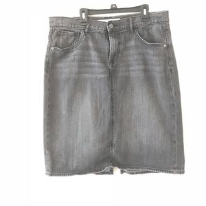 Gray Old Navy Jean Skirt